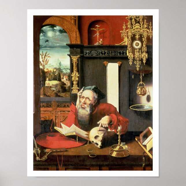Póster Jerome em seu Estudo (Frente)