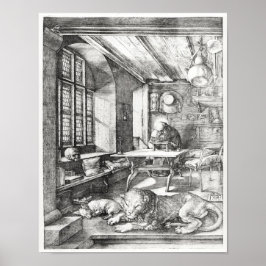 Póster Jerome em seu Estudo, 1514