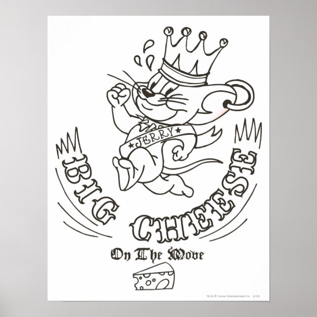 Póster Jerry Big Cheese Na Lua 1 (Frente)