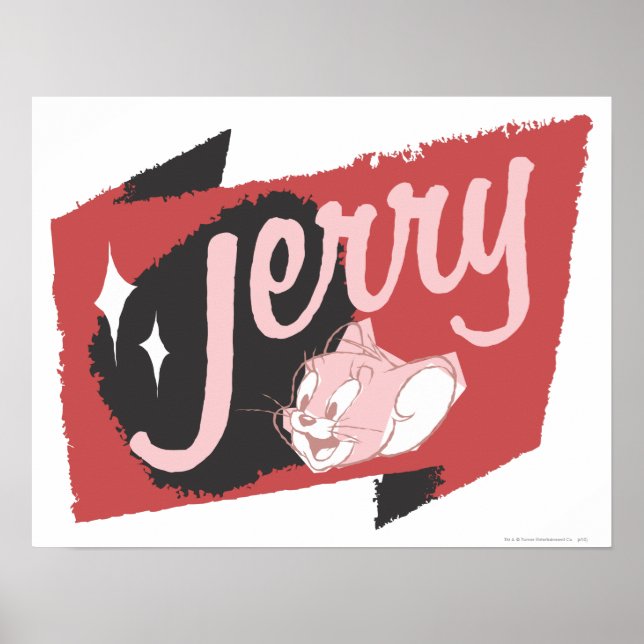 Póster Jerry Red e Black Logo (Frente)