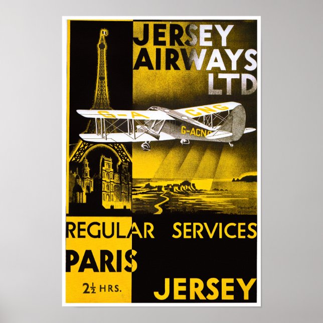 Poster Jersey Airways (Frente)