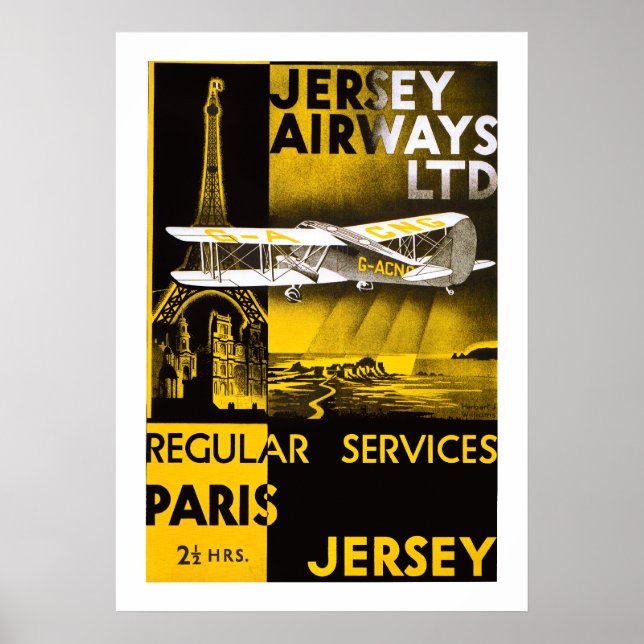 Póster Jersey Airways (Frente)