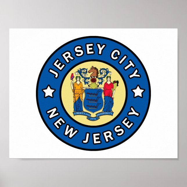 Poster Jersey City New Jersey (Frente)