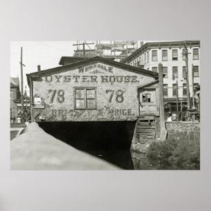 Poster Jersey City Oyster House, 1900