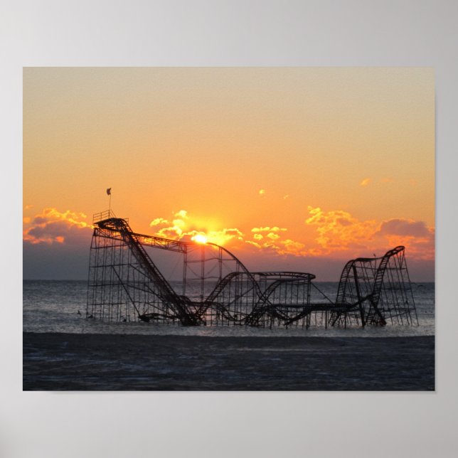 Póster Jersey Shore após o furacão Sandy (Frente)