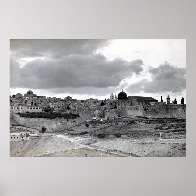 Poster Jerusalém - Antes de 1940 (Frente)