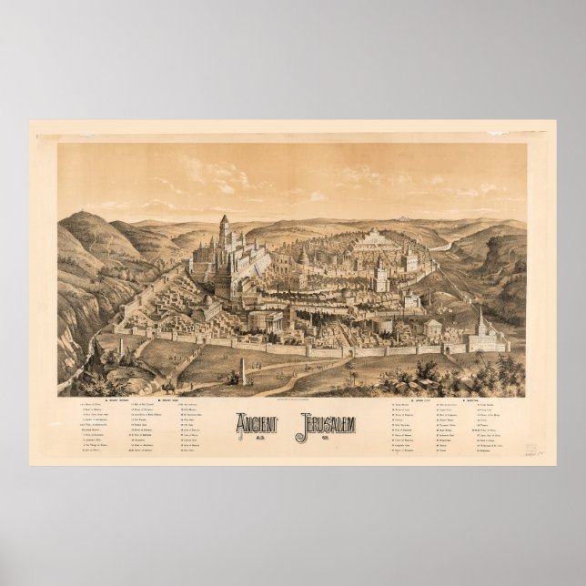 Poster Jerusalém Antiga, D.C. 65 (Frente)