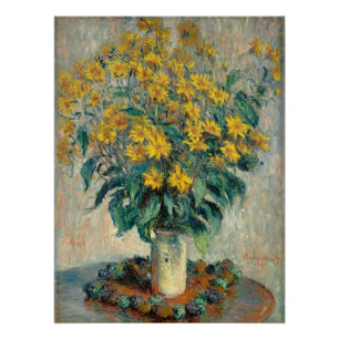 Póster Jerusalem Artichoke Flowers, 1880 (óleo na canvas)