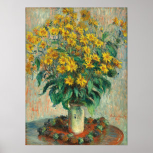 Poster Jerusalém Artichoke Flowers, Claude Monet Fine Art