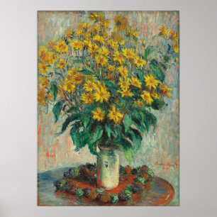 Poster Jerusalém Artichoke Flowers de Claude Monet