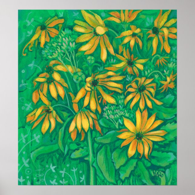 Poster Jerusalém Artichokes Sunflower Painting Art (Frente)