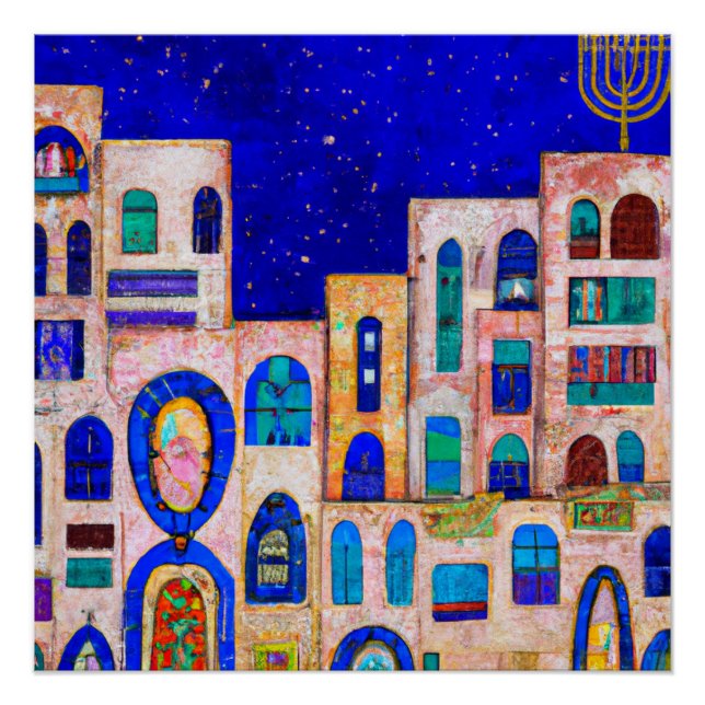 Póster Jerusalem at Night (Frente)