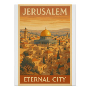 Póster Jerusalém - Cidade Eterna