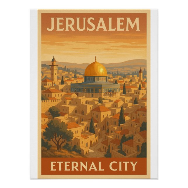 Póster Jerusalém - Cidade Eterna (Frente)