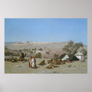 Poster Jerusalem do Monte das Oliveiras 1880