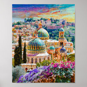 Poster Jerusalém é a cidade mais bonita do mundo