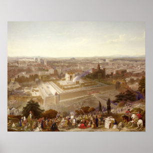 Póster Jerusalém em Grandeur, gravada por Charles Mot