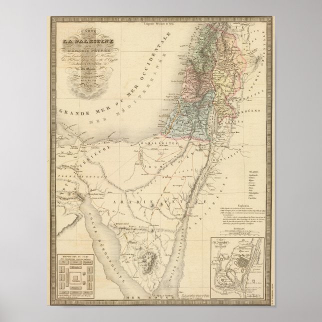 Poster Jerusalém histórica, Palestina (Frente)