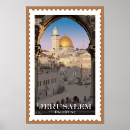 Poster Jerusalém: Tapeçaria Eterno da Cultura e História