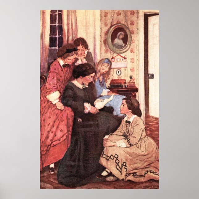 Póster Jessie Willcox Smith - A Carta (Frente)