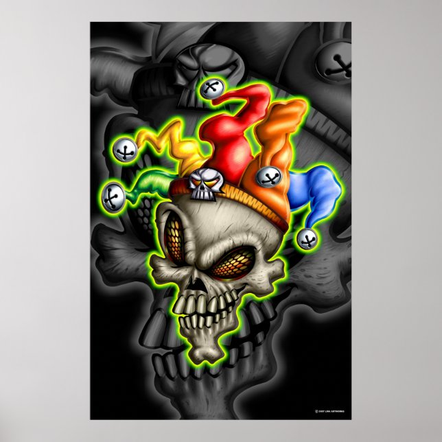 Póster Jester Skull (Poster) (Frente)