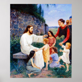 Poster Jesus Abençoa as Crianças Elin Danielson-Gambogi 