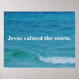 PÓSTER JESUS ACALMOU A TEMPESTADE