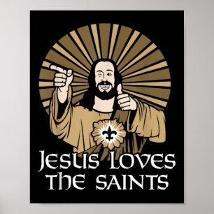 Poster Jesus Adora Os Santos Engraçados Bíblia De Fé Cris
