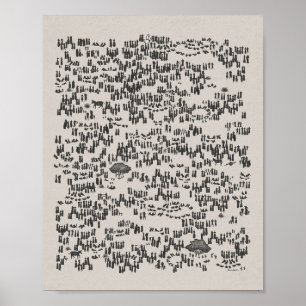 Poster Jesus alimenta os 5000 - Deus fornece Bíblia Wall