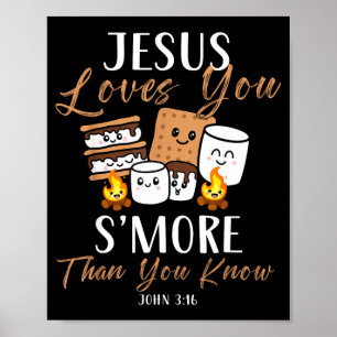 Poster Jesus ama mais smore igreja cristã campista acampa