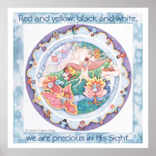 Póster Jesus ama os pequenos filhos do mundo