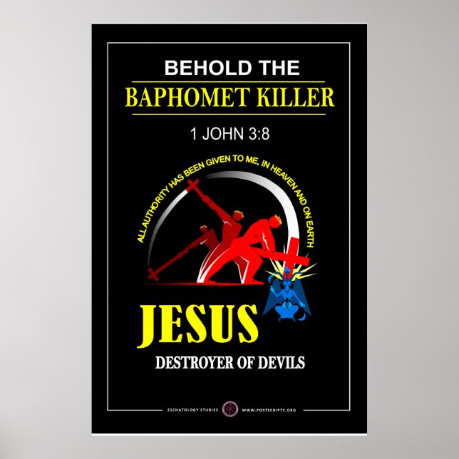 Poster Jesus - Assassino do Baphomet (Frente)