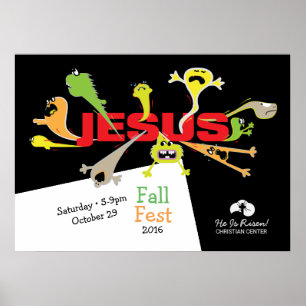 Póster Jesus assustador