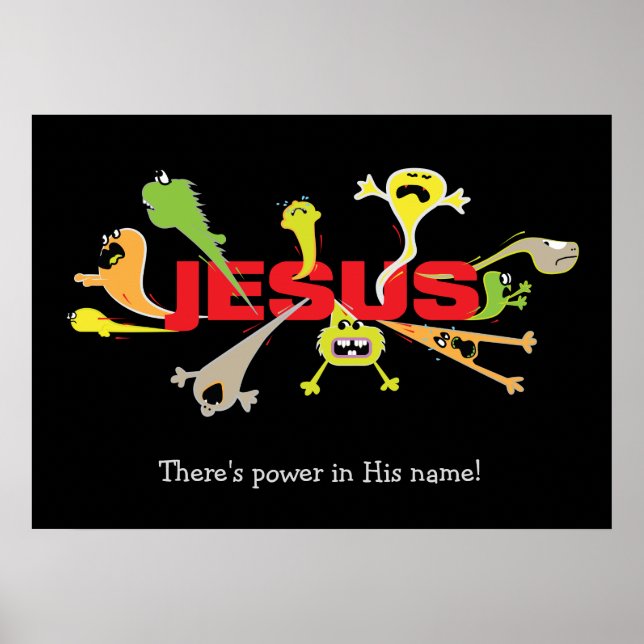 Poster Jesus Assustador (Frente)