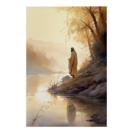 Póster jesus, bible art, christian
