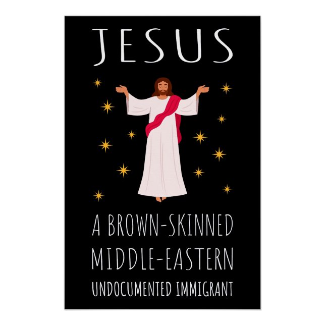 Póster Jesus Brown, Imigrante Idocumentado (Frente)