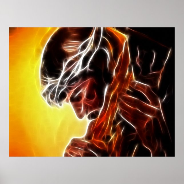 Póster Jesus Carregando A Cruz (Frente)