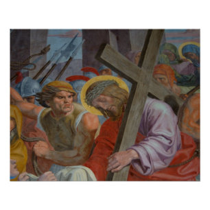 Póster Jesus Com Sua Cruz