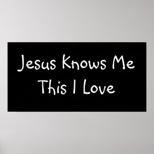 Póster Jesus conhece-me isto amor de I - Custo… -