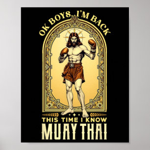 Poster Jesus conhece Muay Thai Boxing Mma