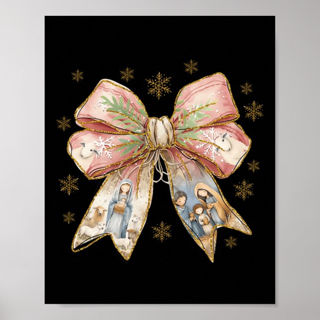 Poster Jesus Coquette Xmas Jesus É A Razão (Frente)