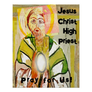 Póster Jesus Cristo Alto Sacerdote Glossy Poster