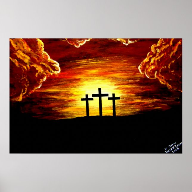 Póster Jesus Cristo Amor a Deus Crucifix (Frente)