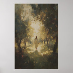 Poster Jesus Cristo Caminhando pela Mata, Sagrado