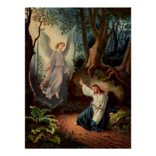 Póster Jesus Cristo com anjo