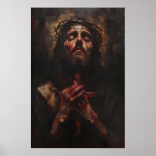 Poster Jesus Cristo com Coroa de Espinhos Arte, Digital