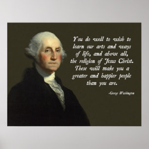 Poster Jesus Cristo de George Washington