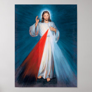 Poster Jesus Cristo Divino Compaixão Sagrado Coração de J