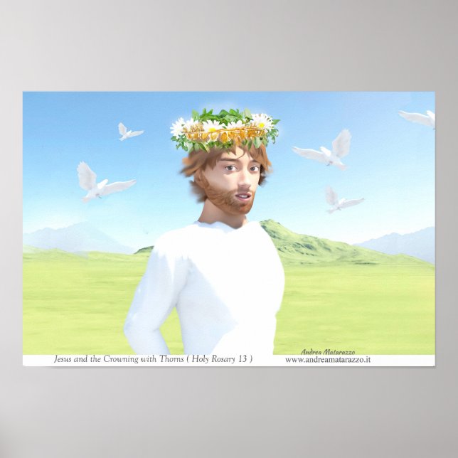 Poster Jesus Cristo e a Coroação com Espinhos (Frente)