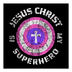 Póster Jesus Cristo É Meu Super-herói Jesus